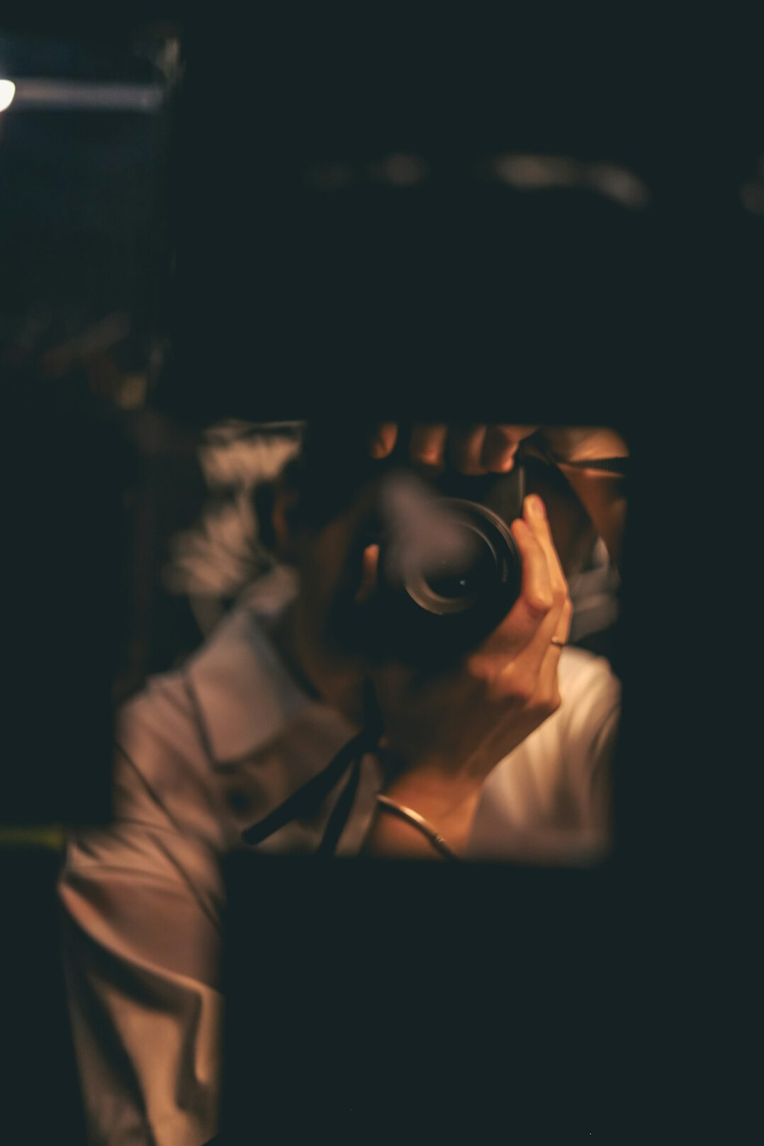 detective examining clues